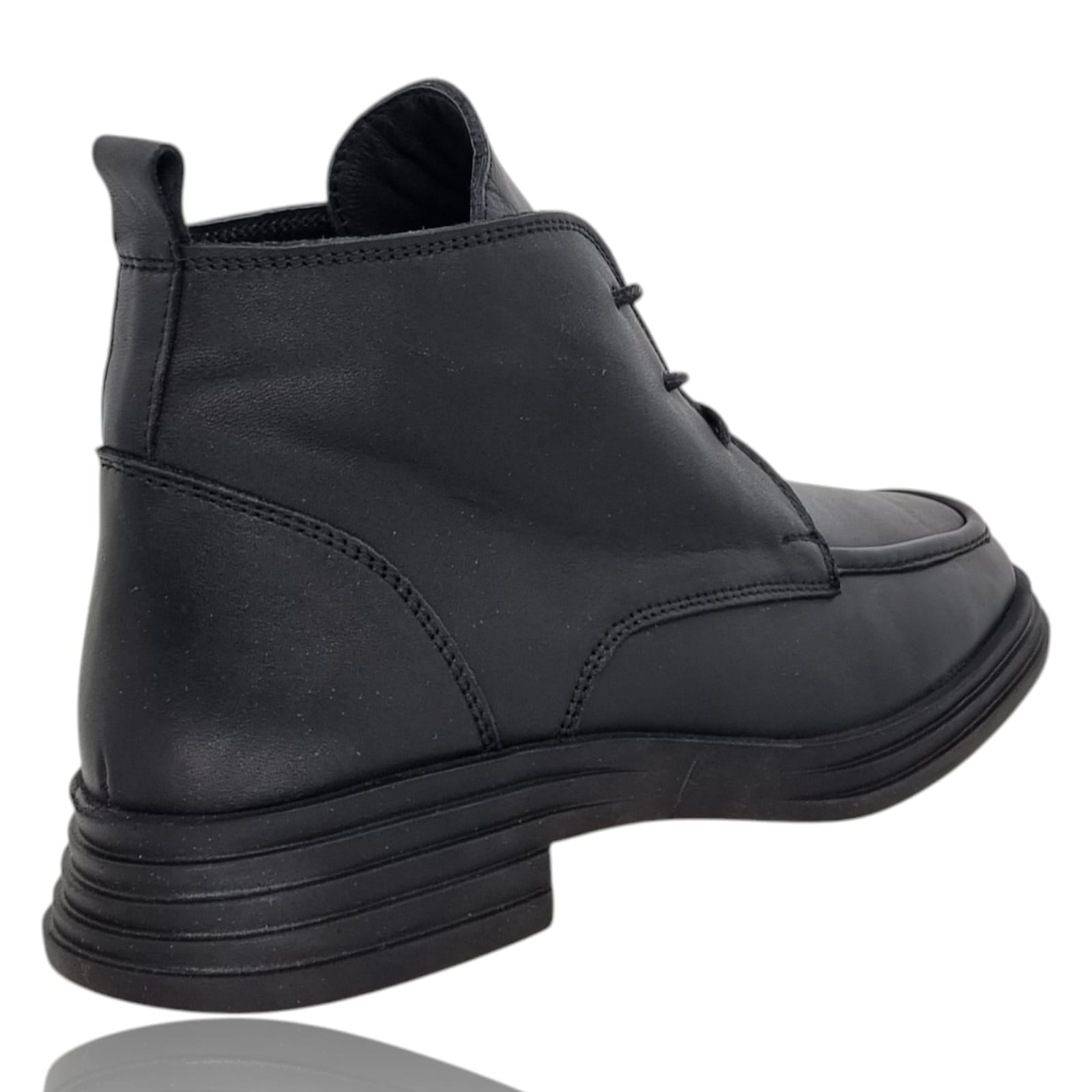 Ghete Damă Casual Din Piele Naturală Neagră 30368