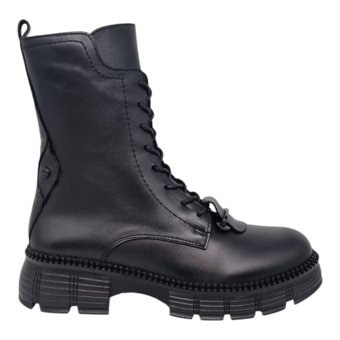 Ghete Damă Casual Din Piele Naturală Neagră 30373