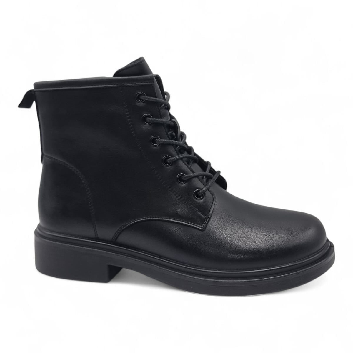 Ghete Damă Casual Din Piele Naturală Neagră 30379