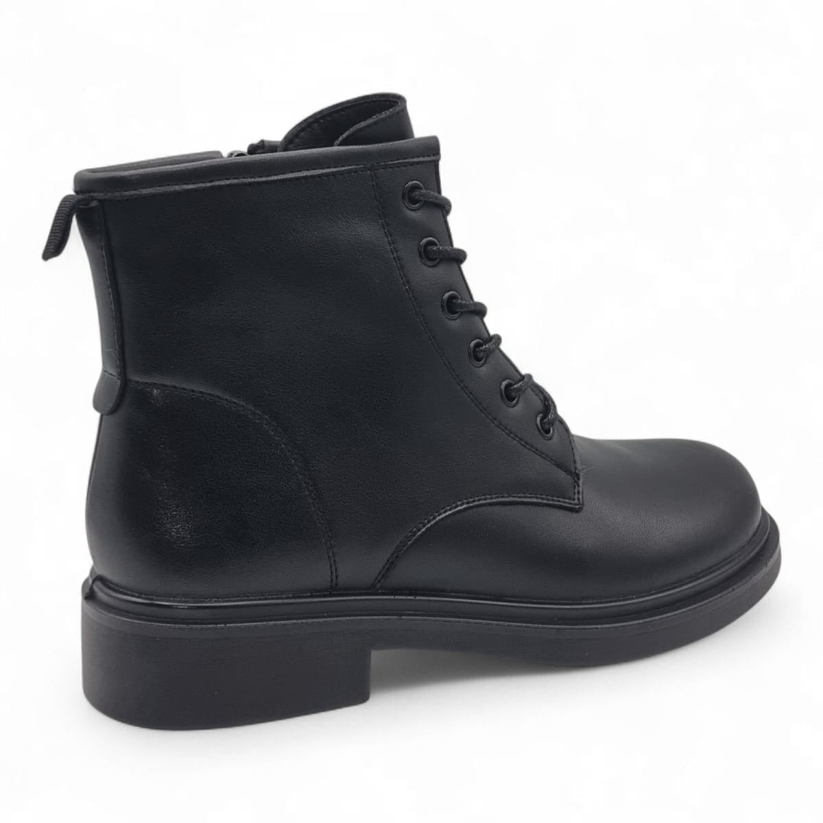 Ghete Damă Casual Din Piele Naturală Neagră 30379