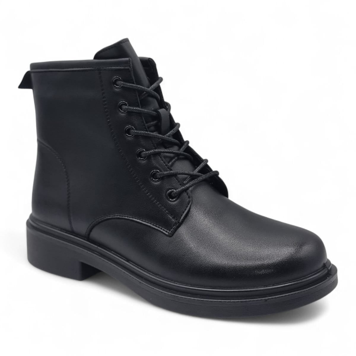 Ghete Damă Casual Din Piele Naturală Neagră 30379