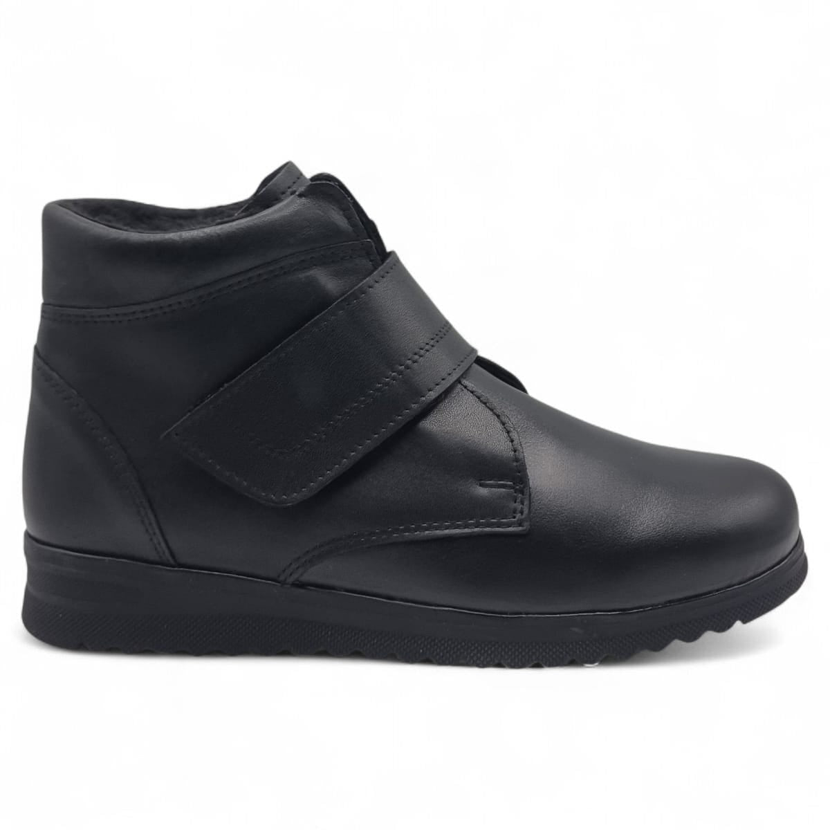Ghete Damă Casual Din Piele Naturală Neagră 30390