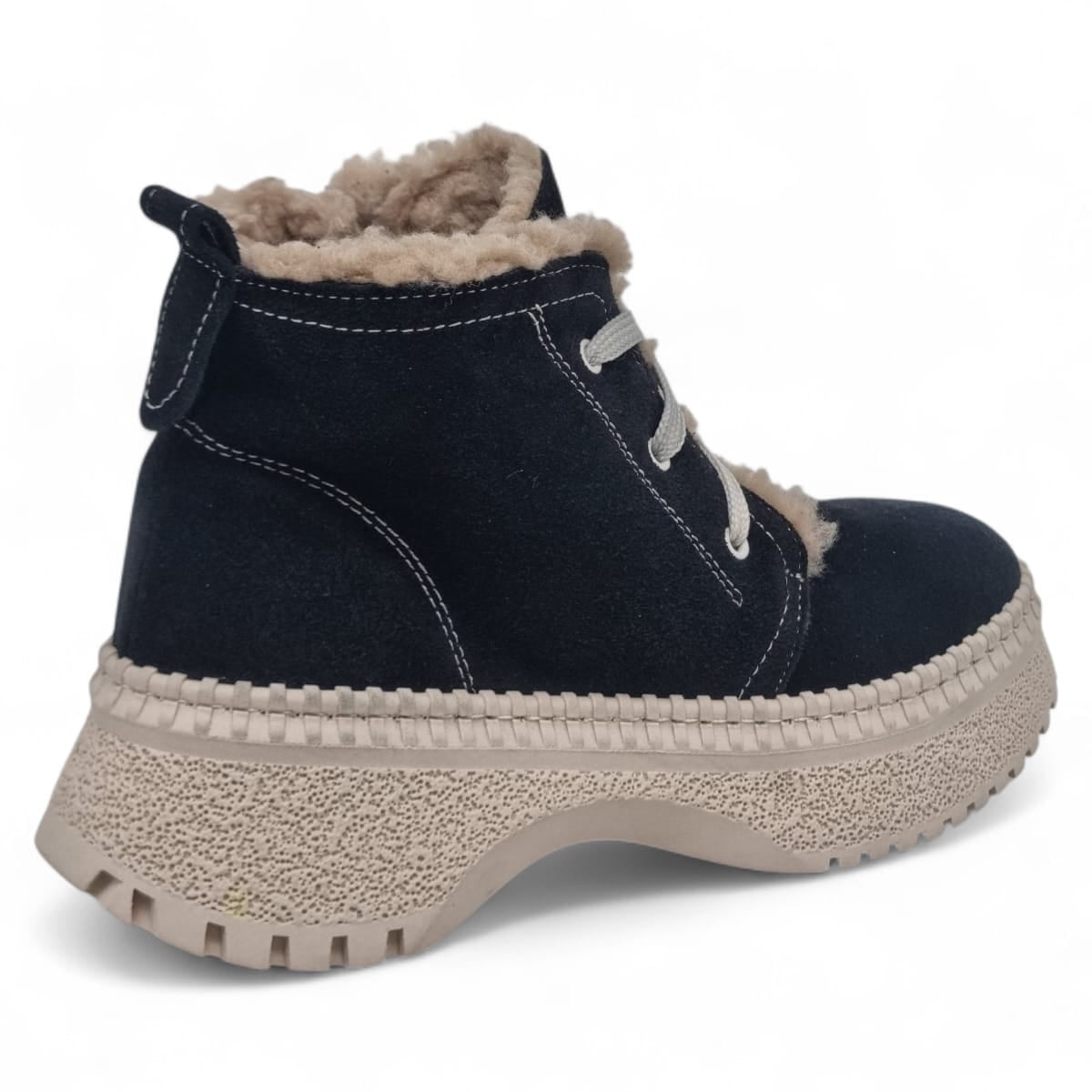 Ghete Damă Casual Din Piele Naturală Neagră Vel 30369