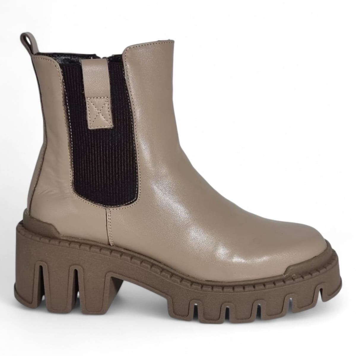 Ghete Damă Casual Din Piele Naturală Vizon 30332