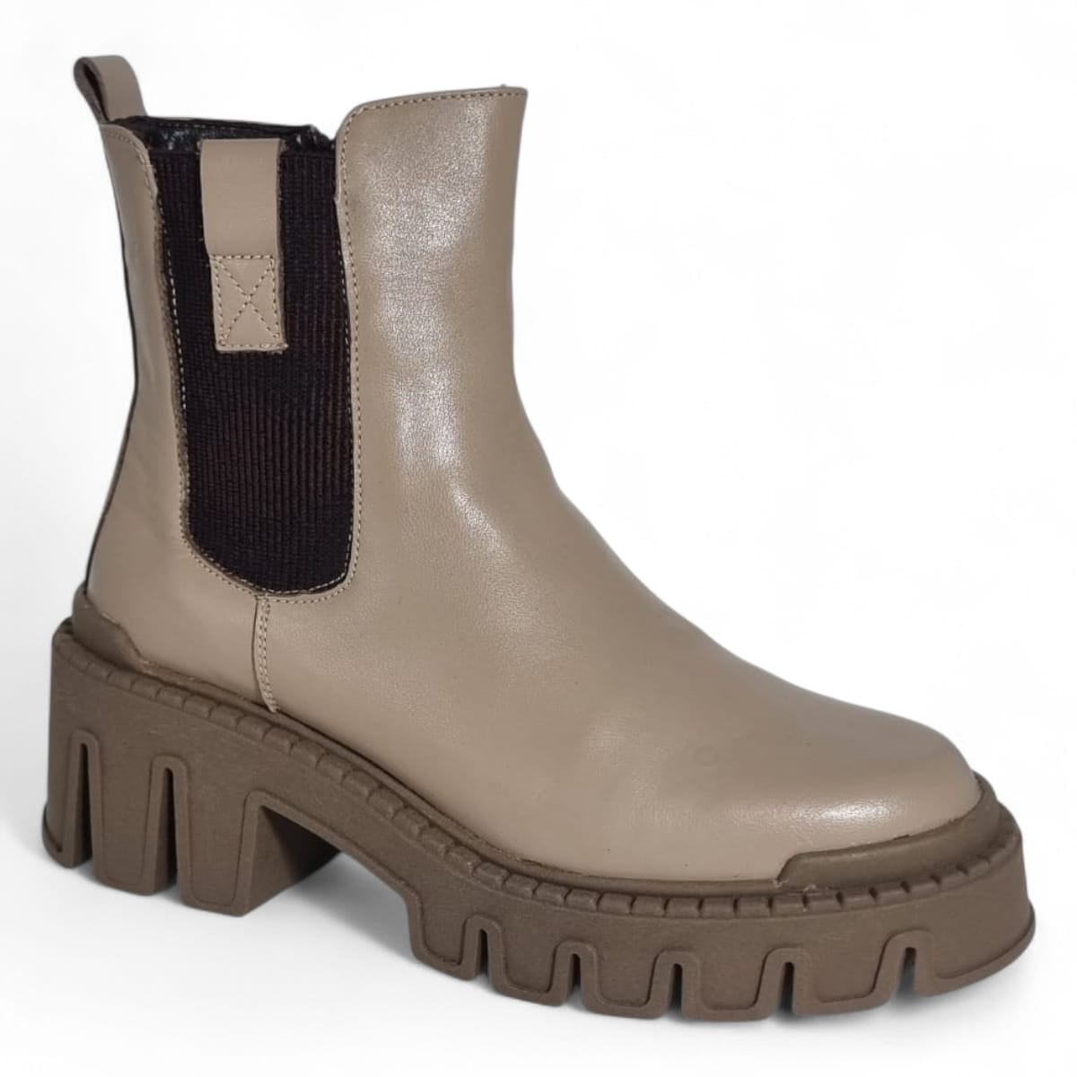 Ghete Damă Casual Din Piele Naturală Vizon 30332