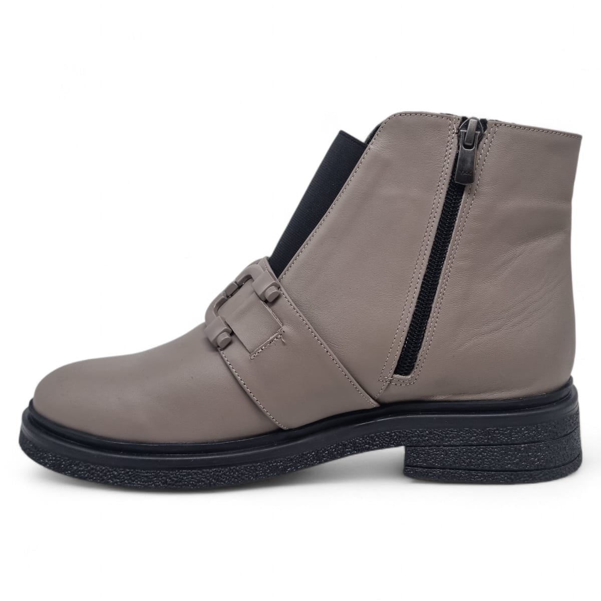 Ghete Damă Casual Din Piele Naturală Vizon 30366