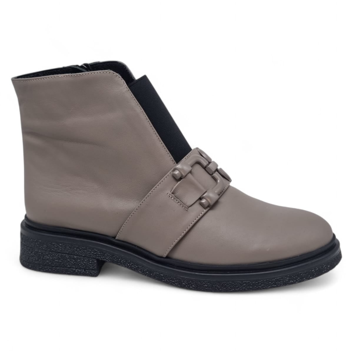 Ghete Damă Casual Din Piele Naturală Vizon 30366