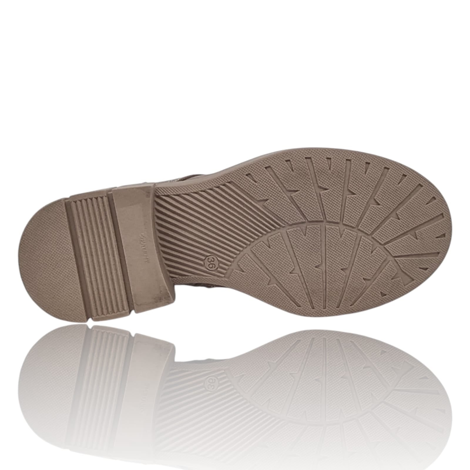 Ghete Damă Casual Din Piele Naturală Vizon 30363