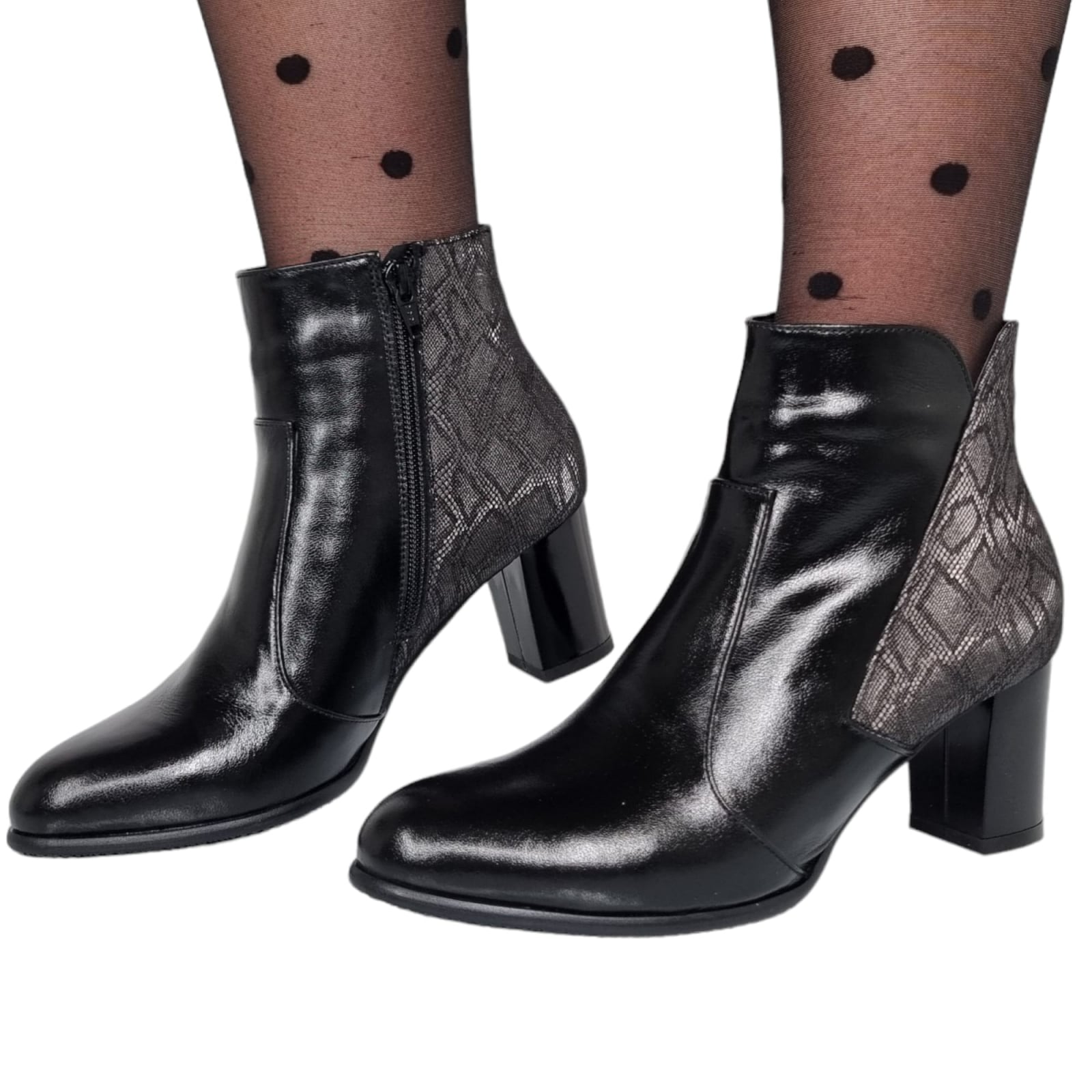 Ghete Damă Elegante Din Piele Naturală 40130
