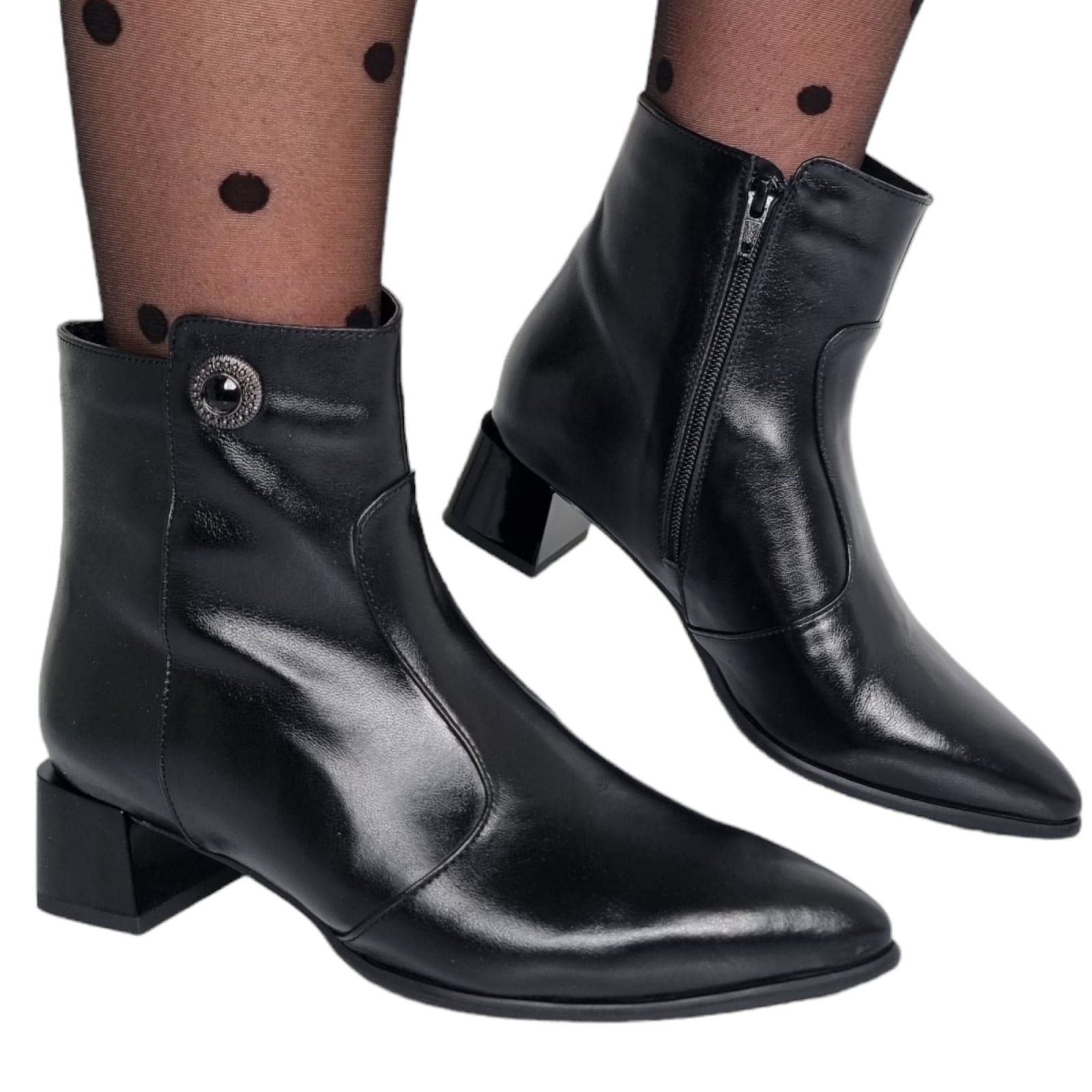 Ghete Damă Elegante Din Piele Naturală 40132