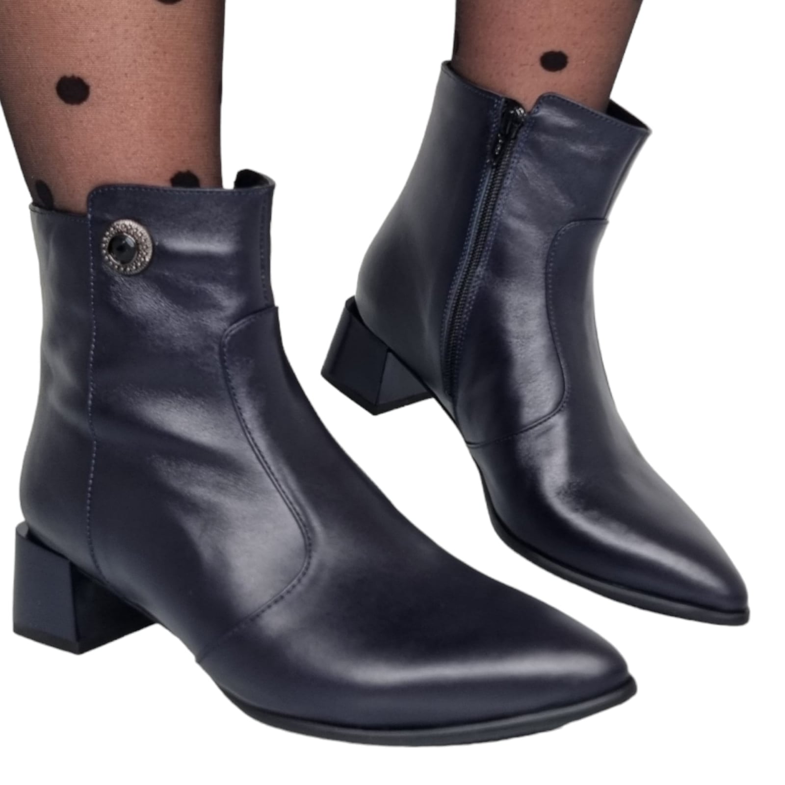 Ghete Damă Elegante Din Piele Naturală 40151