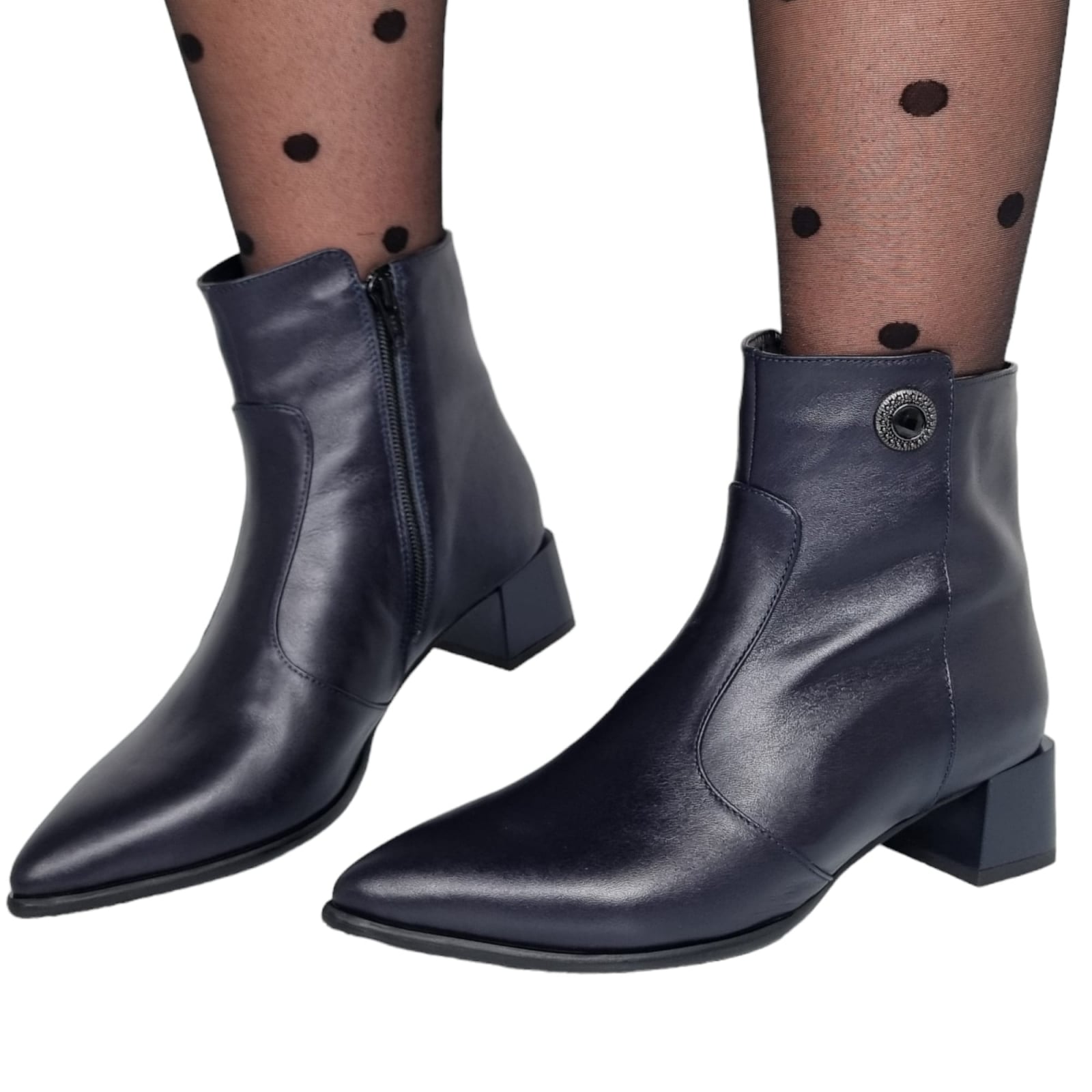 Ghete Damă Elegante Din Piele Naturală 40151