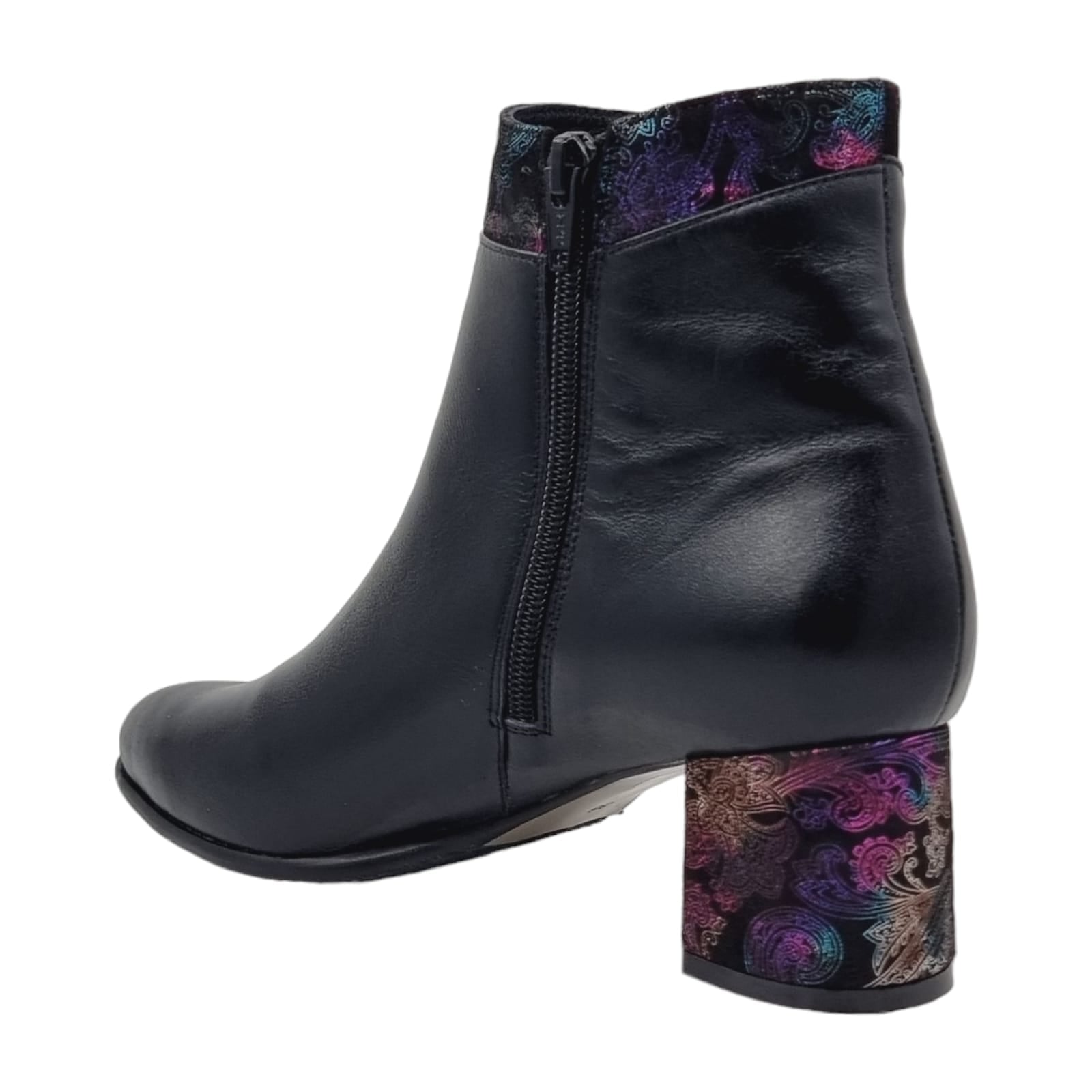 Ghete Damă Elegante Din Piele Naturală Neagră 40205