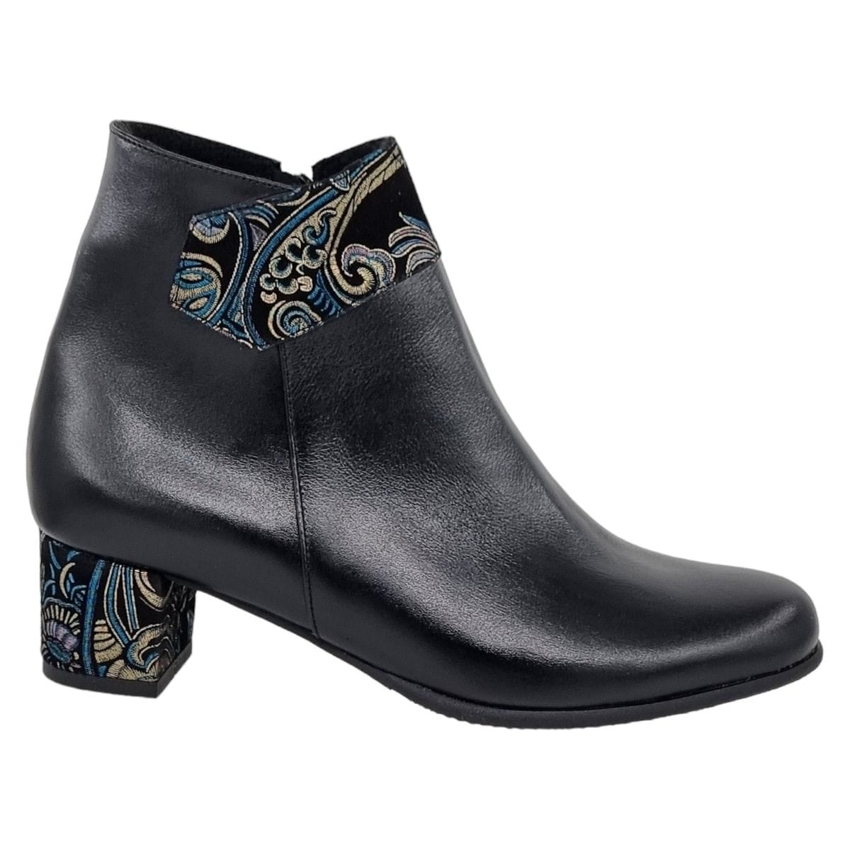 Ghete Damă Elegante Din Piele Naturală Neagră 40206
