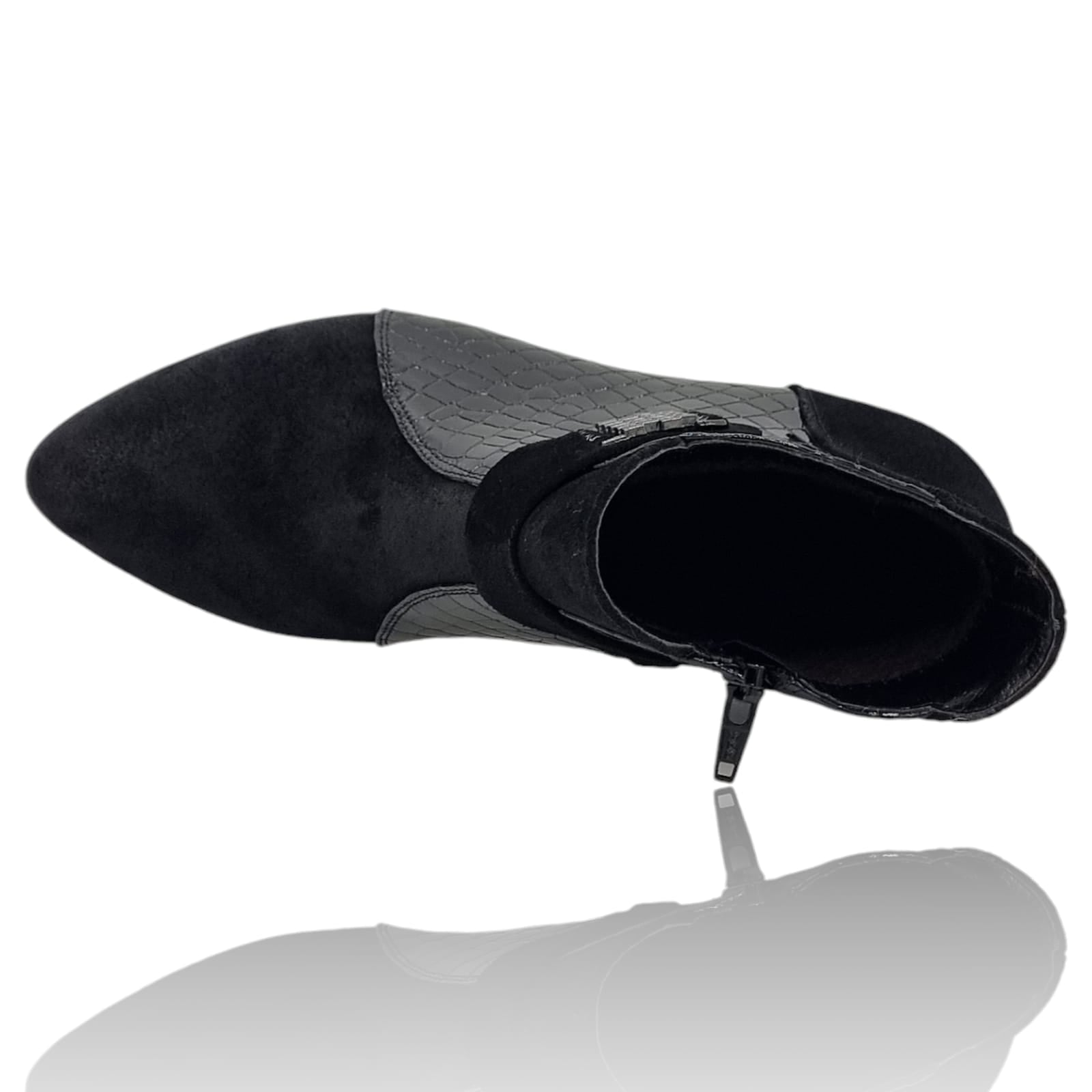 Ghete Damă Elegante Din Piele Naturală Neagră Vel 40216
