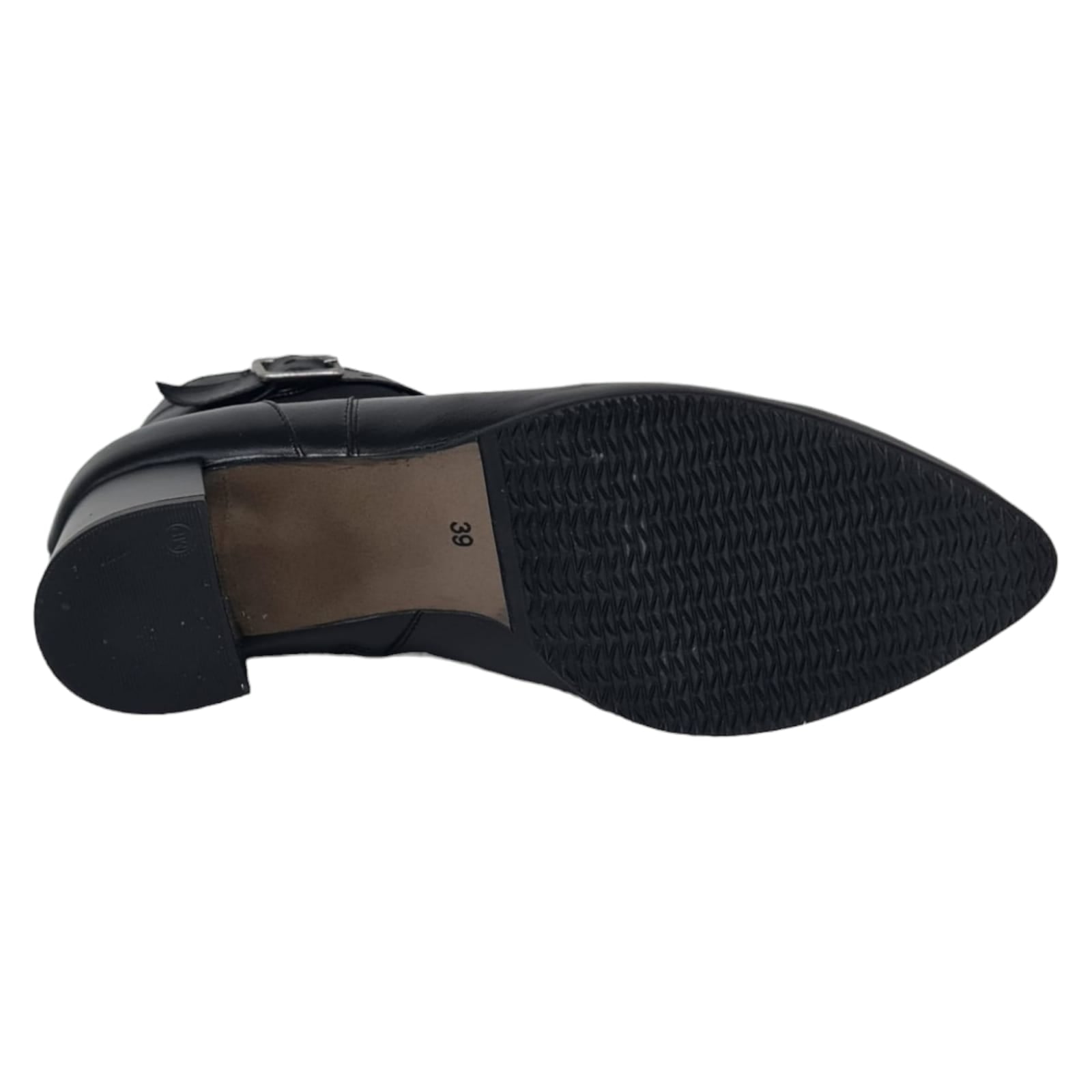 Ghete Damă Elegante Din Piele Naturală Neagra 40101