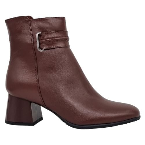 Ghete Damă Elegante Din Piele Naturală Maro Box 40156