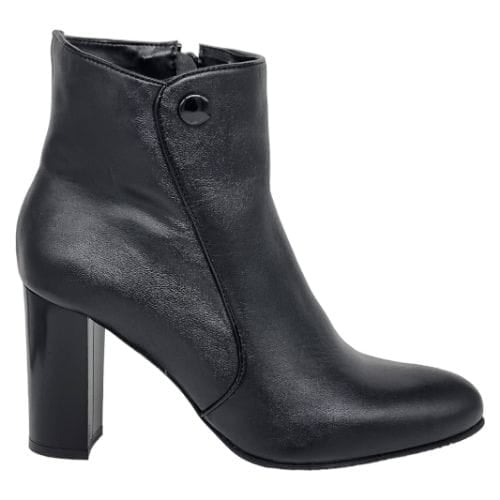 Ghete Damă Elegante Din Piele Naturală Neagră 40158