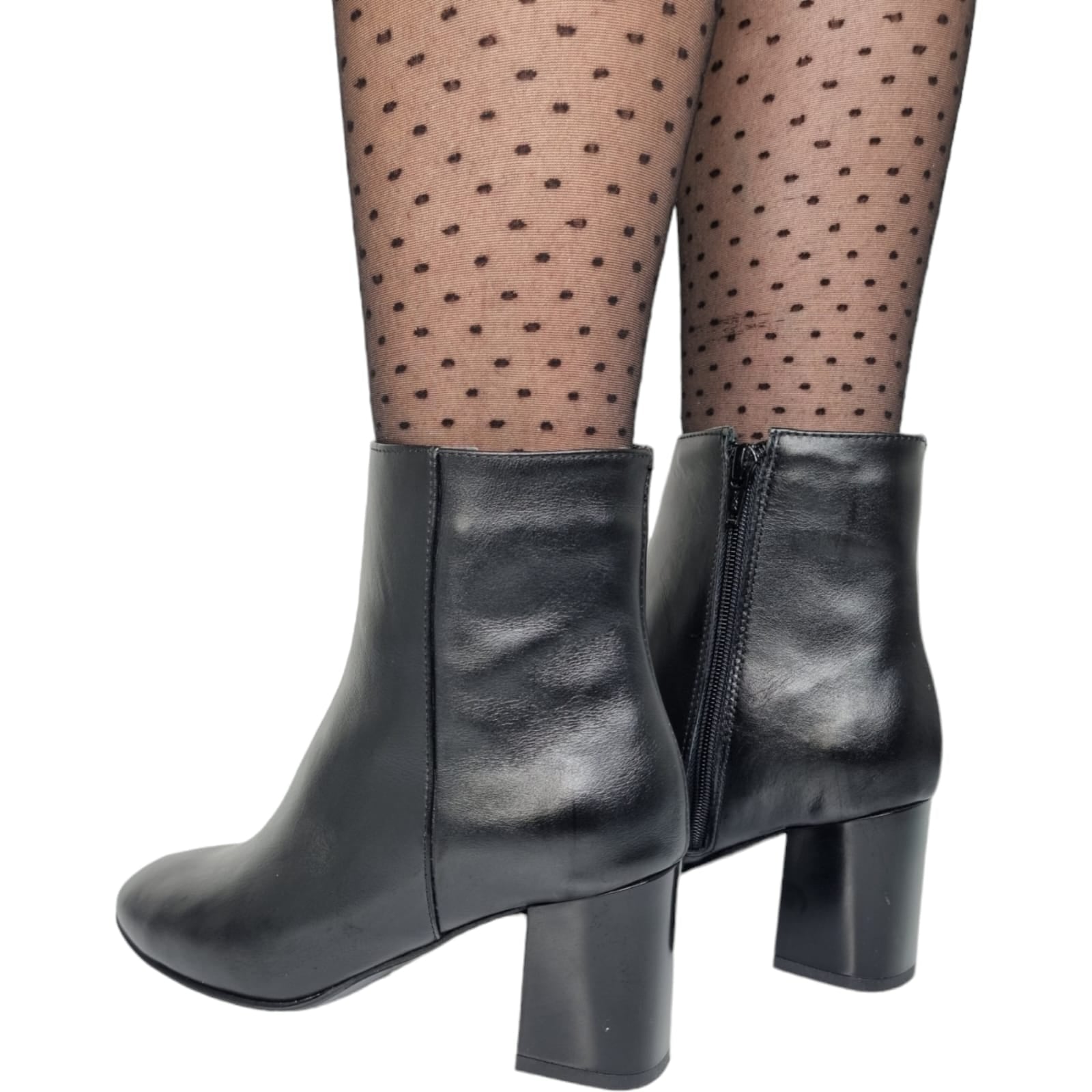 Ghete Damă Elegante Din Piele Naturală Blue 40161