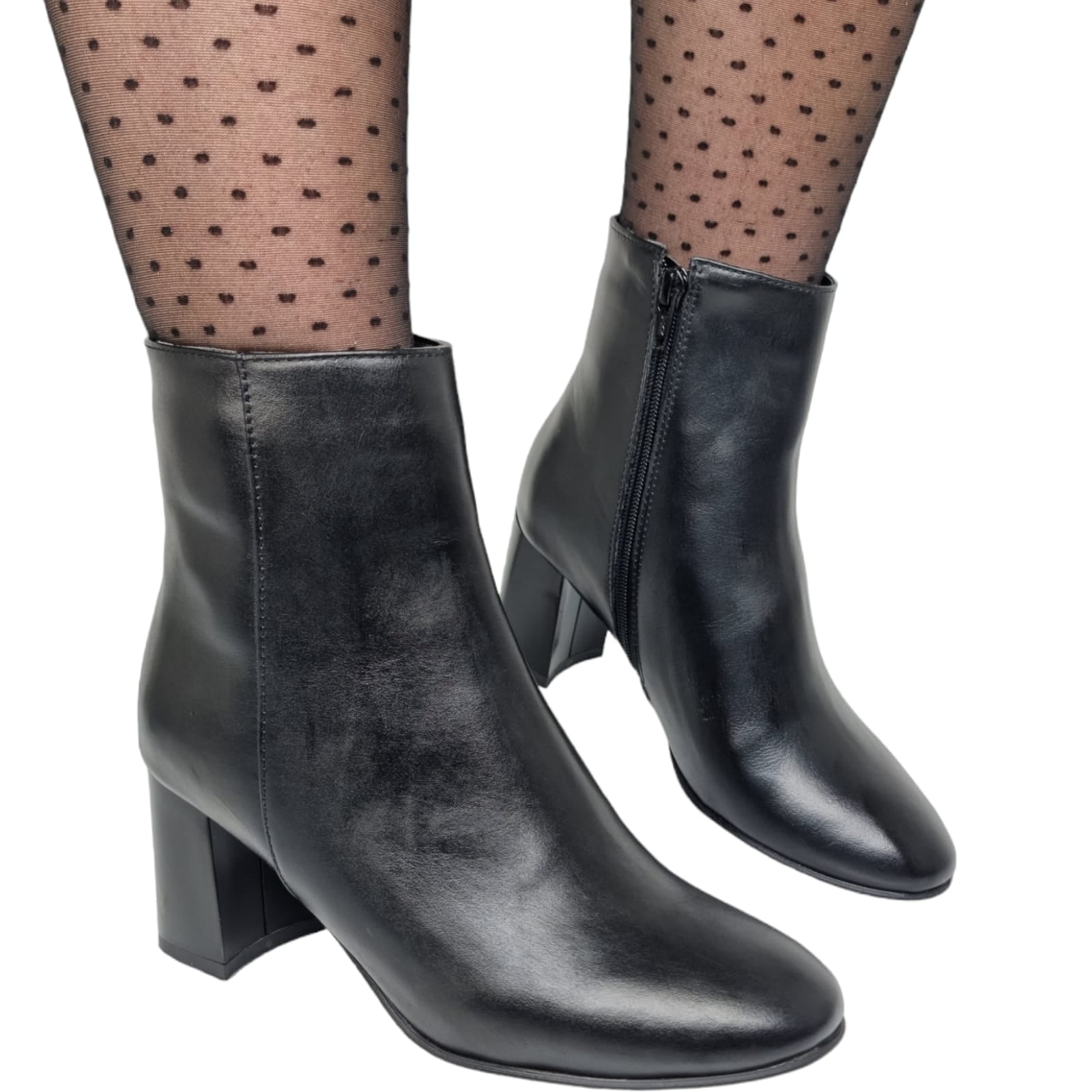 Ghete Damă Elegante Din Piele Naturală Blue 40161