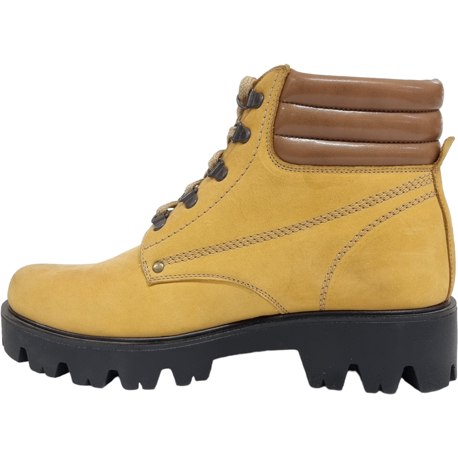 Ghete Damă Casual Din Piele Naturală Galbenă 30140