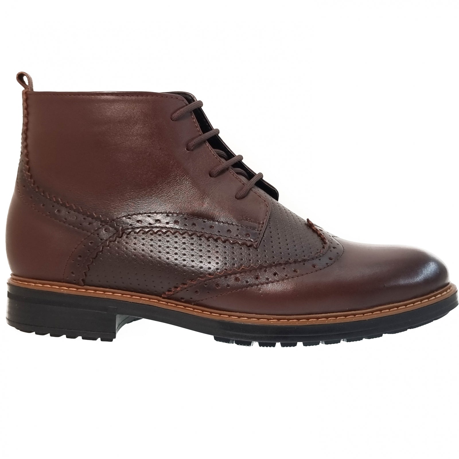 Ghete Bărbați Elegante Din Piele Naturală Maro 50117