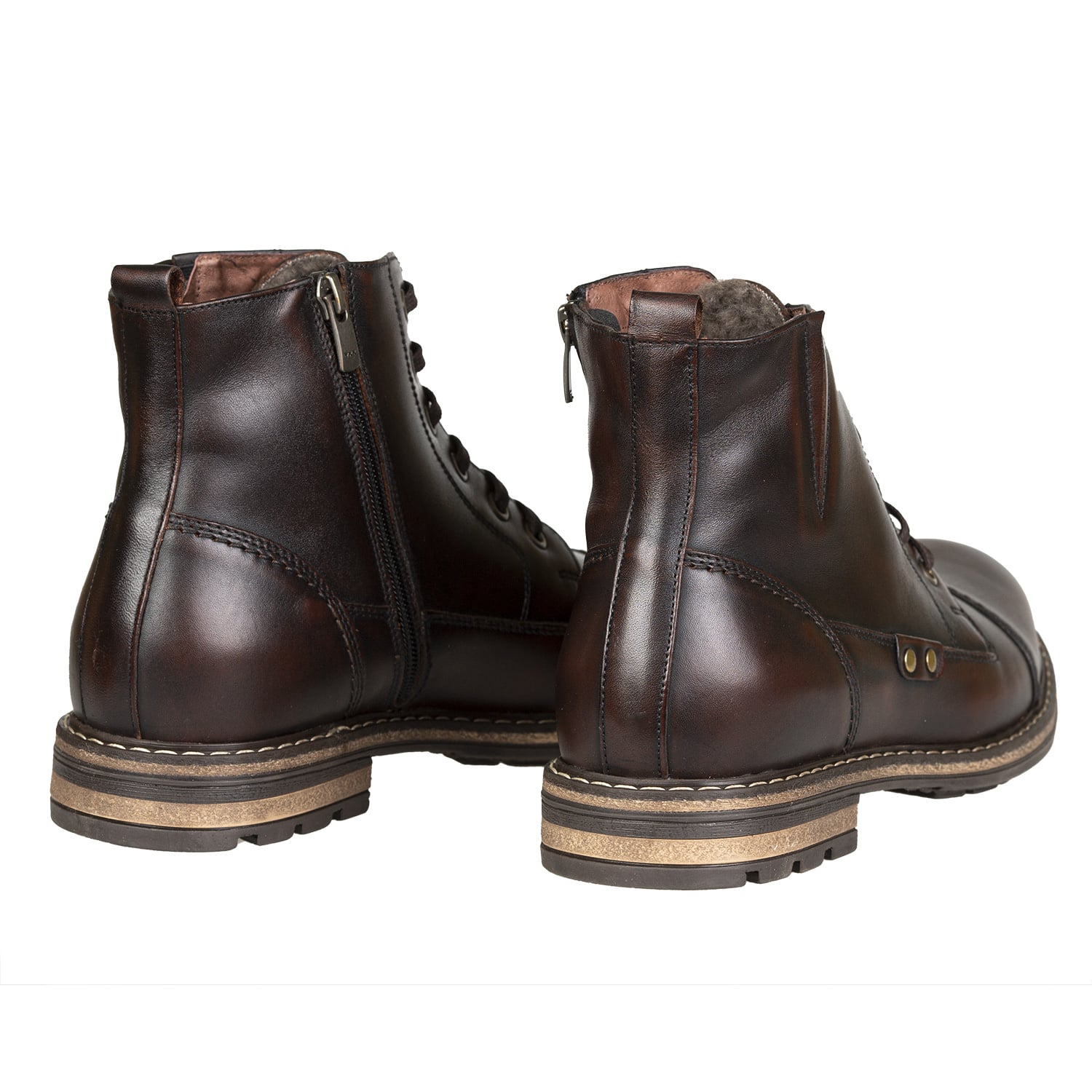 Ghete Bărbați Elegante Din Piele Naturală Maro 50100