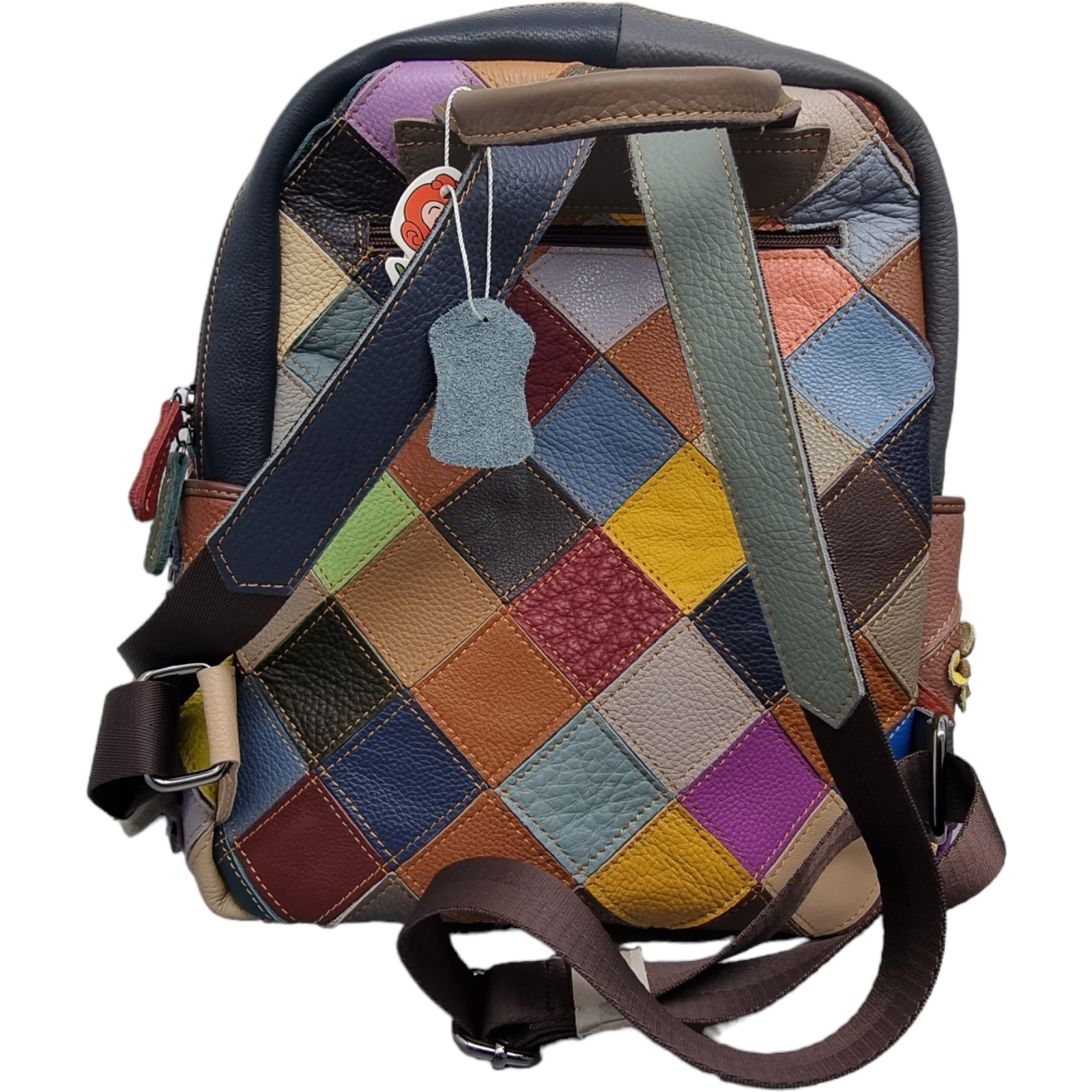 Ghiozdan Damă Din Piele Naturală Multicolor 11009