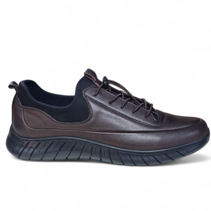 Pantofi Bărbați Sport Din Piele Naturală Maro 3573