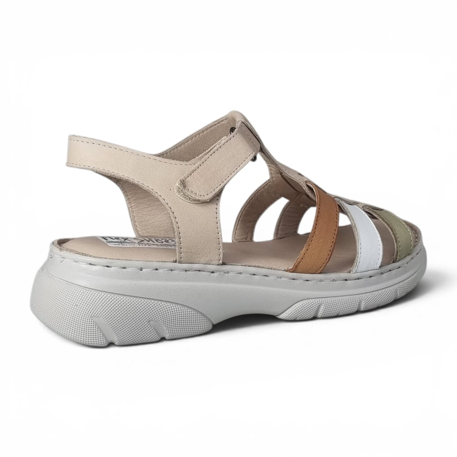 Sandale Damă Casual Confort Din Piele Naturală Bej 13840