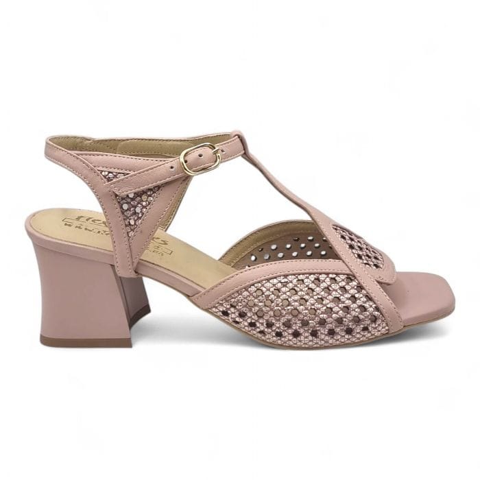 Sandale Damă Elegante Din Piele Naturală Roze 6674