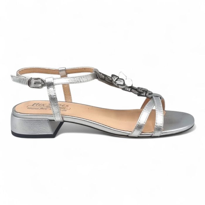 Sandale Damă Elegante Din Piele Naturală Silver 6679