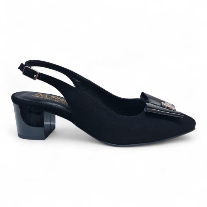 Pantofi Damă Eleganți Din Piele Naturală Neagră 20871