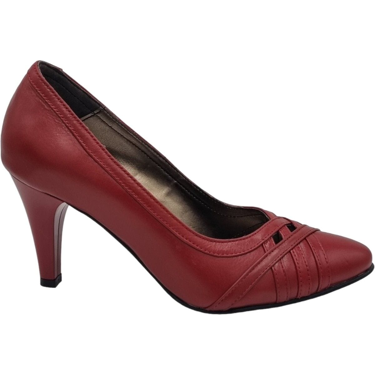 Pantofi Damă Eleganți Din Piele Naturală Rosie 20876