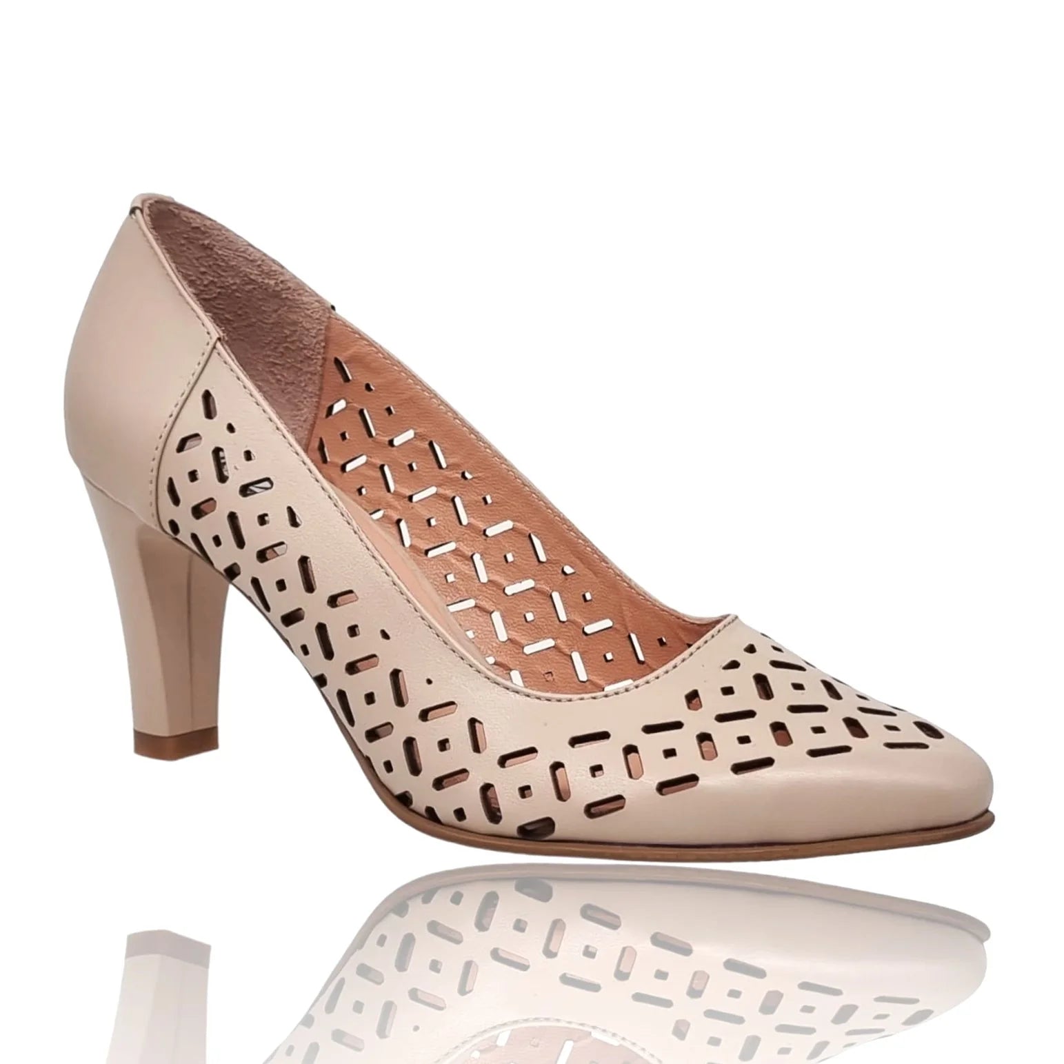 Pantofi Damă Eleganți Din Piele Naturală Albastră 20836