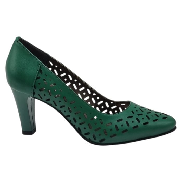 Pantofi Damă Eleganți Din Piele Naturală Gri Sidef 20664