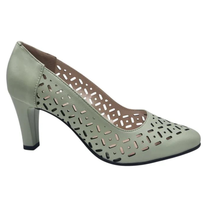 Pantofi Damă Eleganți Din Piele Naturală Albastră 20836