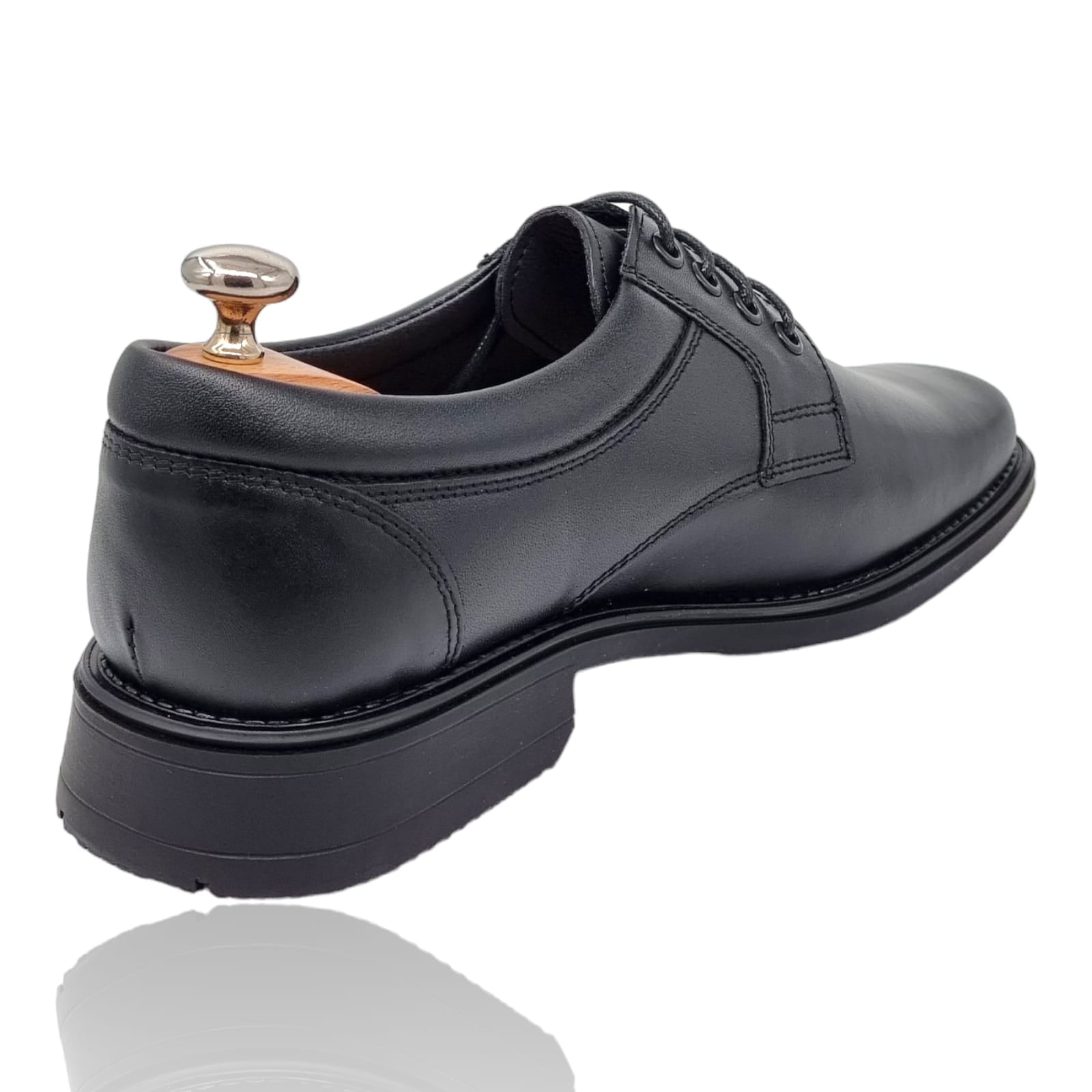 Pantofi Bărbați Casual Din Piele Naturală Neagră 2564