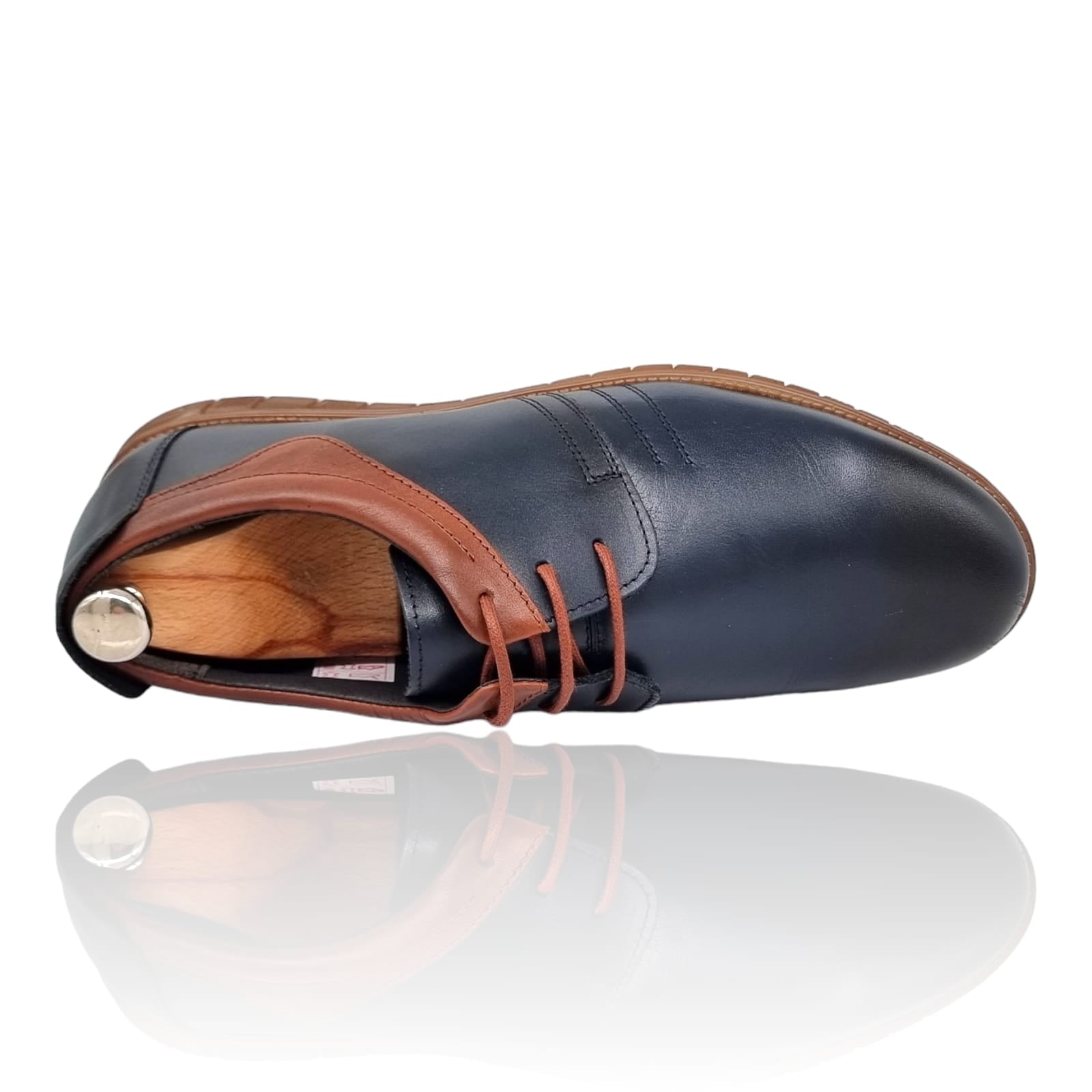 Pantofi Bărbați Casual Din Piele Naturală Blue 2568
