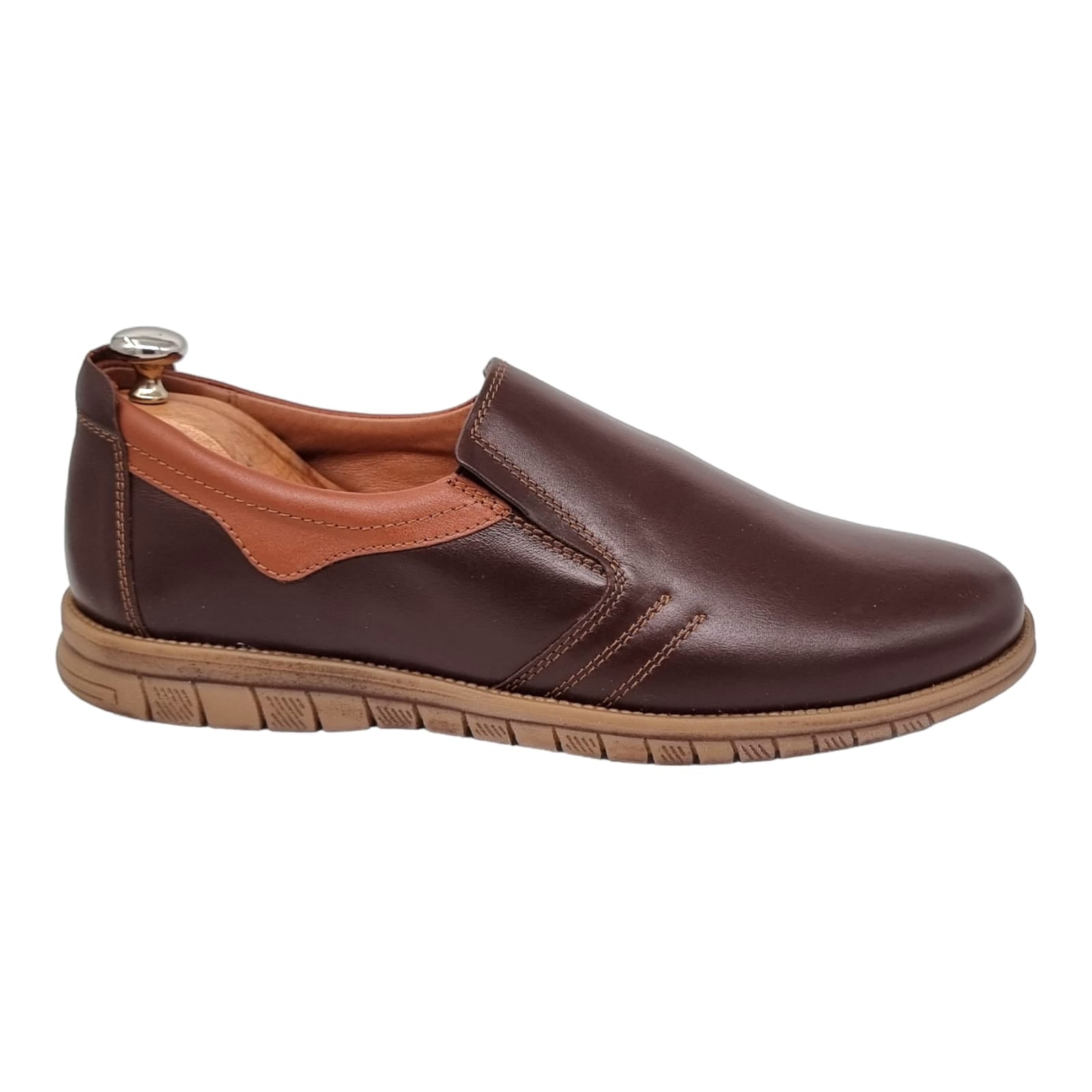 Pantofi Bărbați Casual Din Piele Naturală Maro 2559