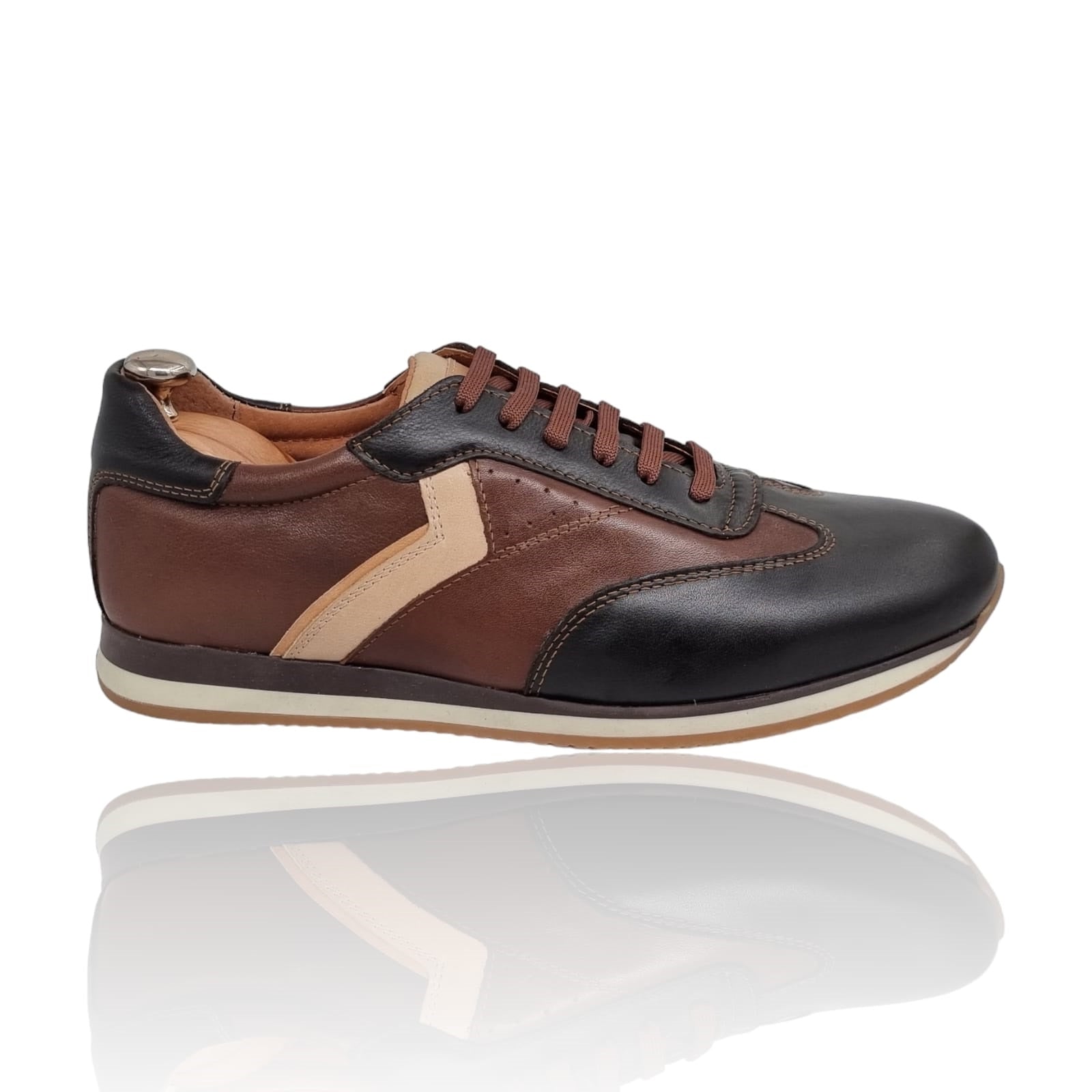 Pantofi Bărbați Casual Din Piele Naturală Maro 2508