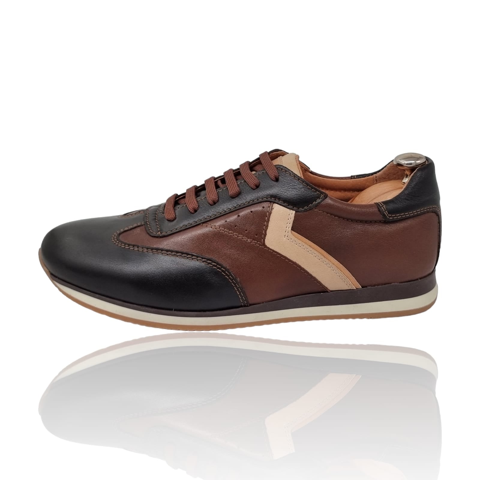 Pantofi Bărbați Casual Din Piele Naturală Maro 2508