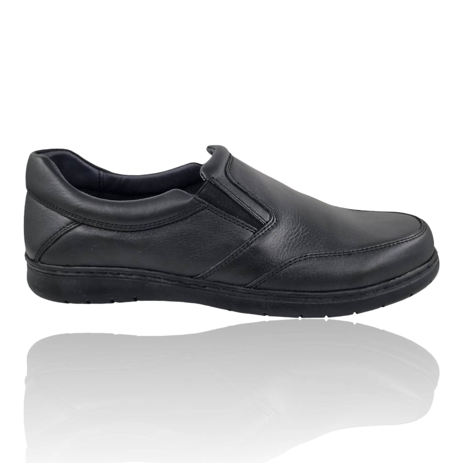 Pantofi Bărbați Casual Din Piele Naturală Neagră 2530