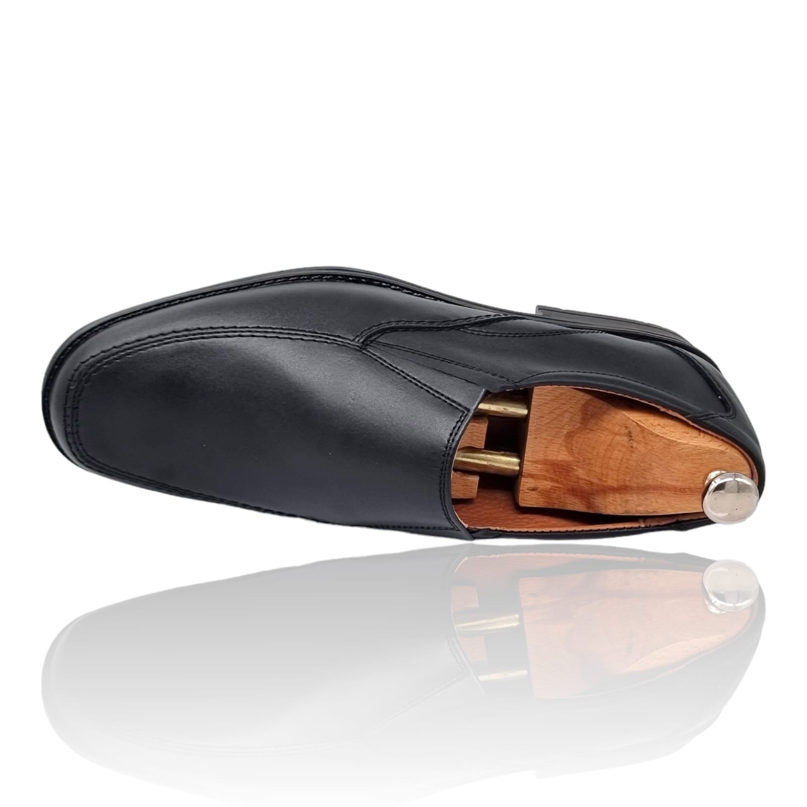 Pantofi Bărbați Casual Din Piele Naturală Neagra 2565