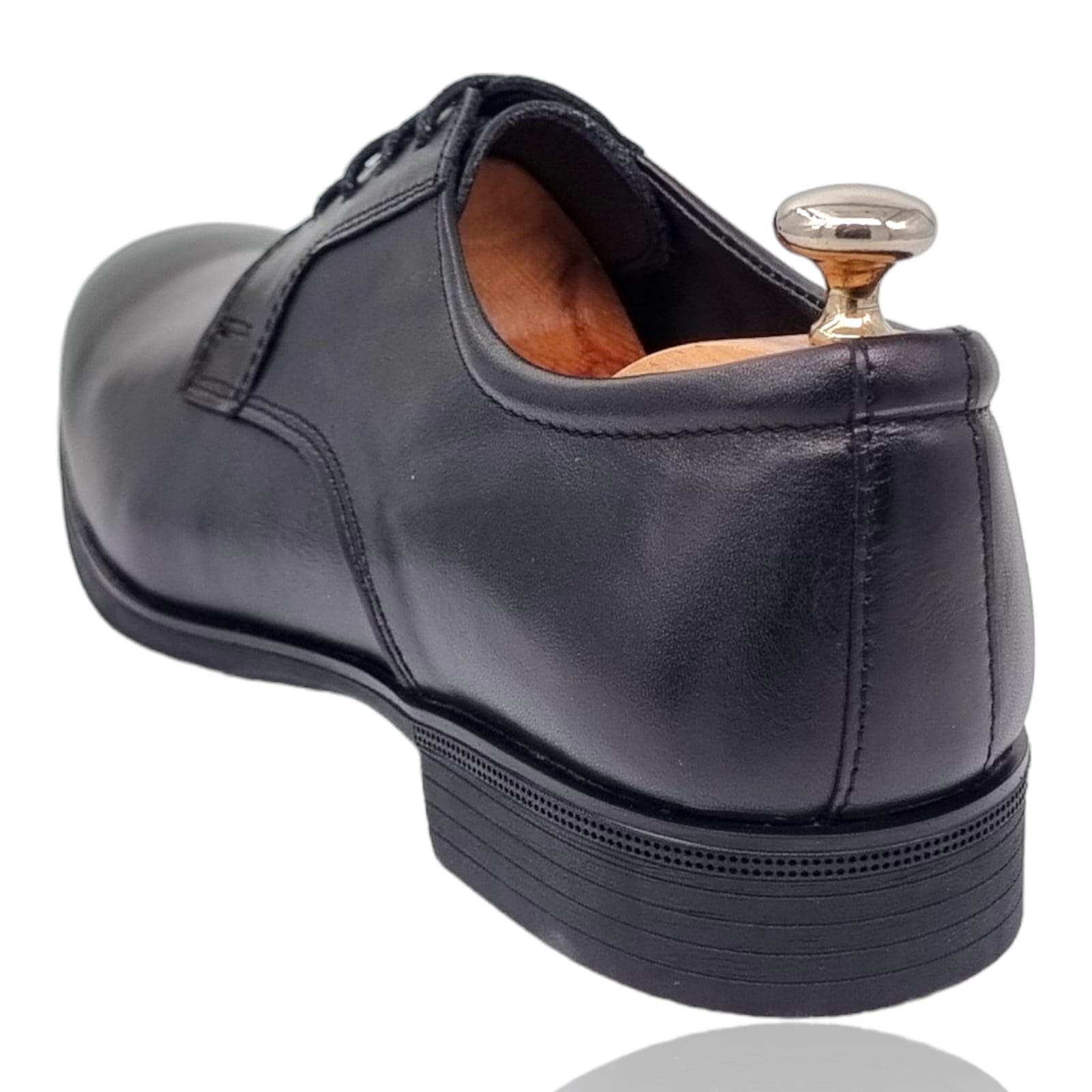 Pantofi Bărbați Casual Din Piele Naturală Neagra 2566