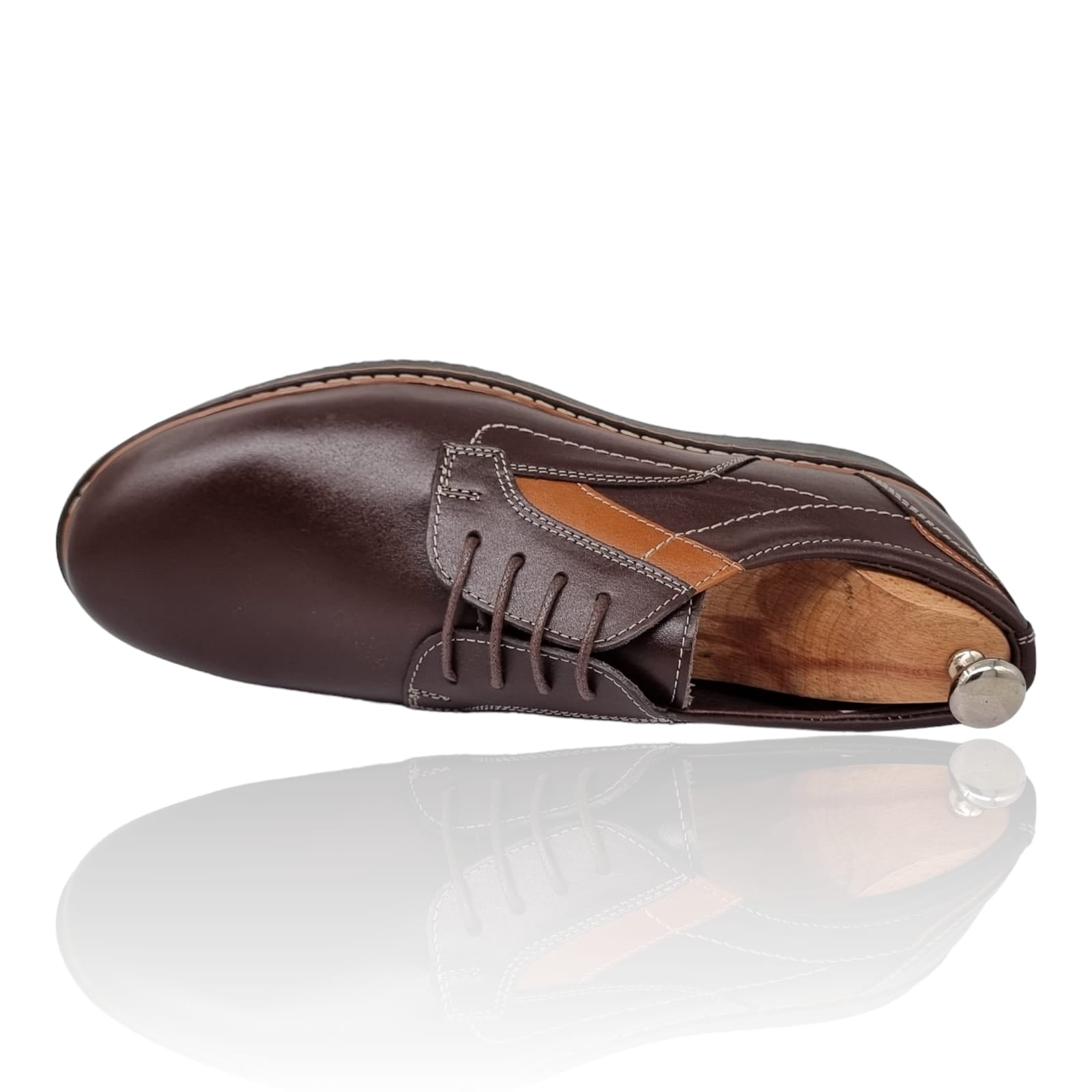 Pantofi Bărbați Casual Din Piele Naturală Maro 2556