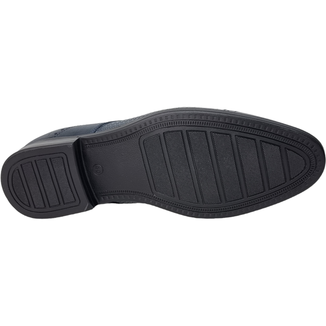 Pantofi Bărbați Eleganți Din Piele Naturală Blue 531