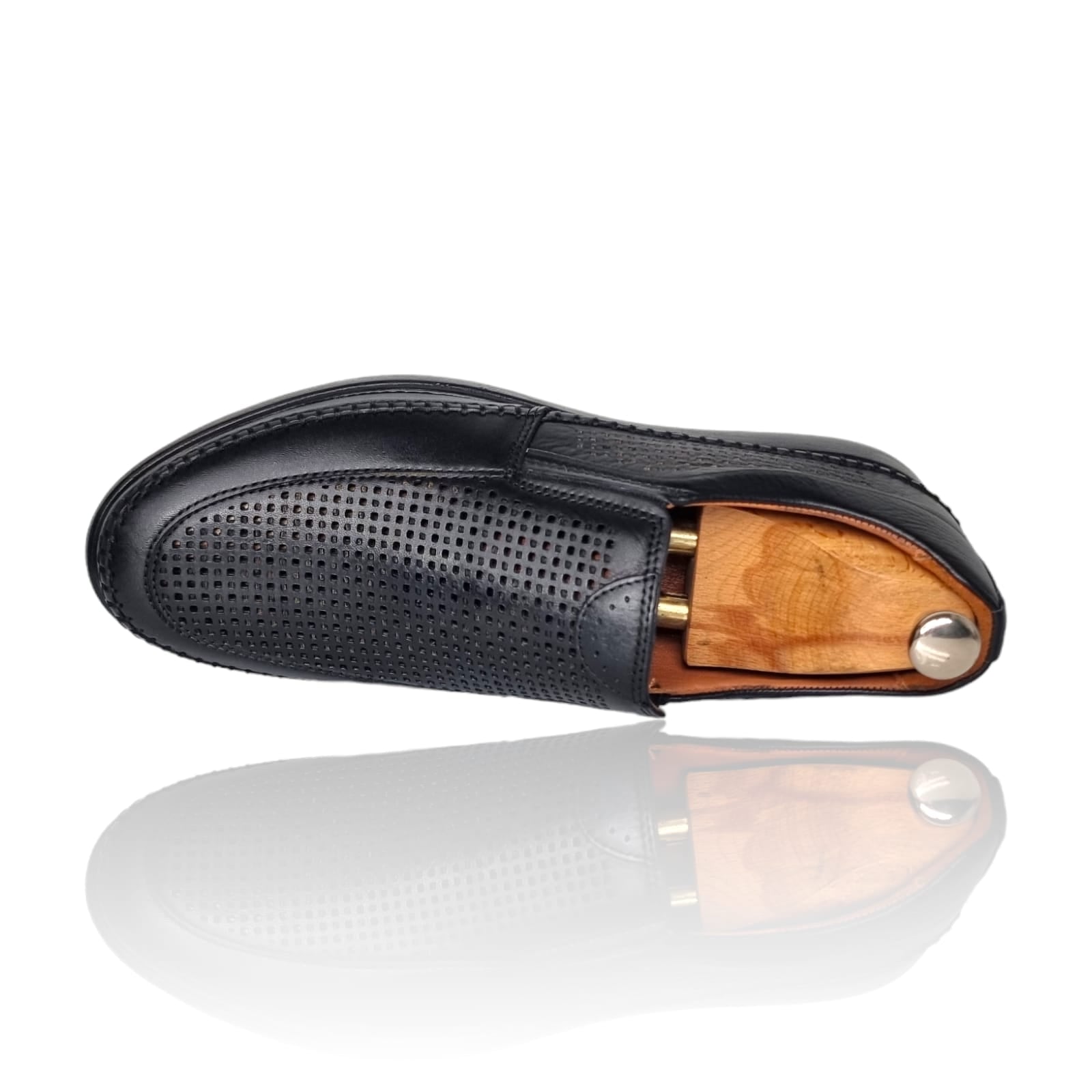 Pantofi Bărbați Casual Din Piele Naturală Negru 2551