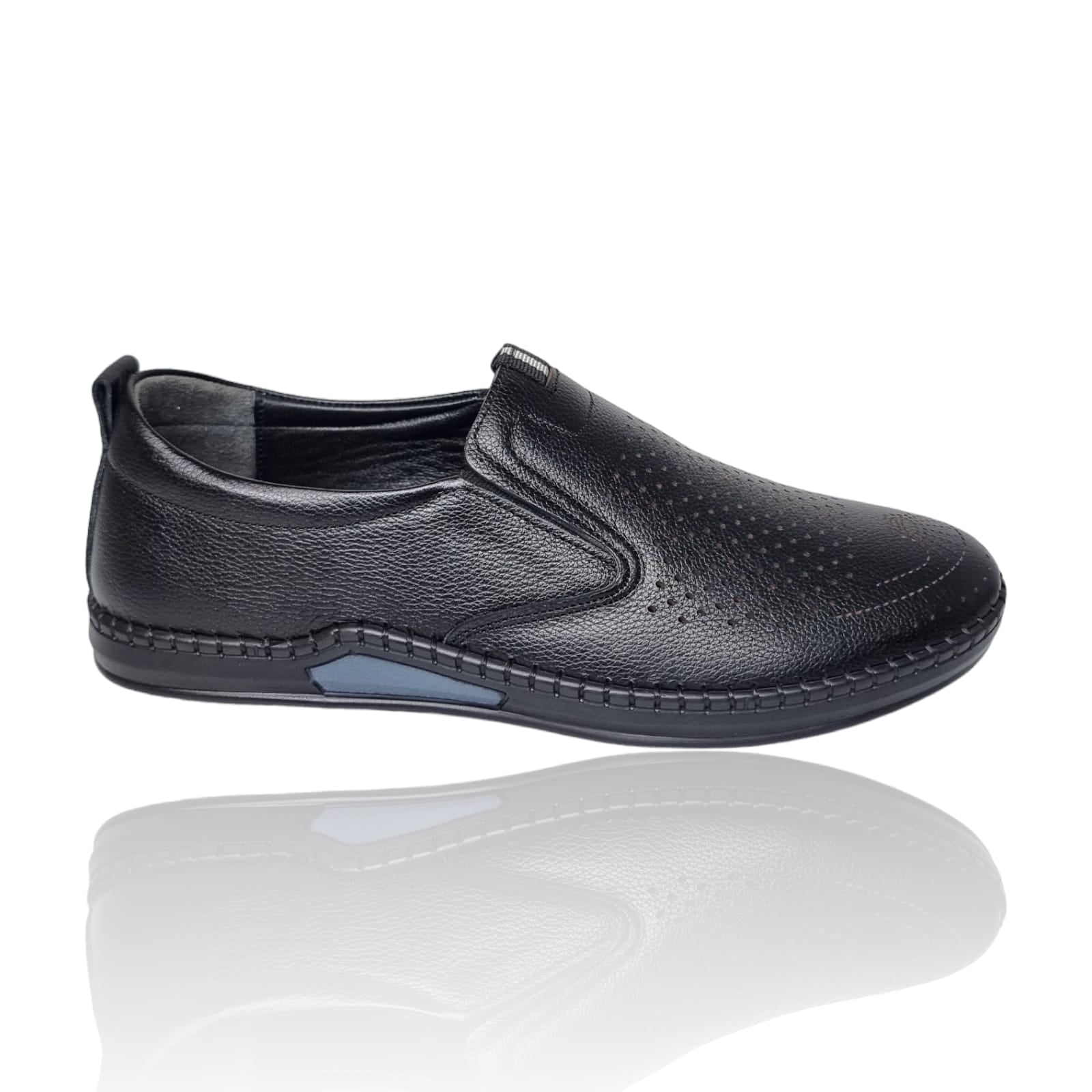 Pantofi Bărbați Casual Din Piele Naturală Negru 2552