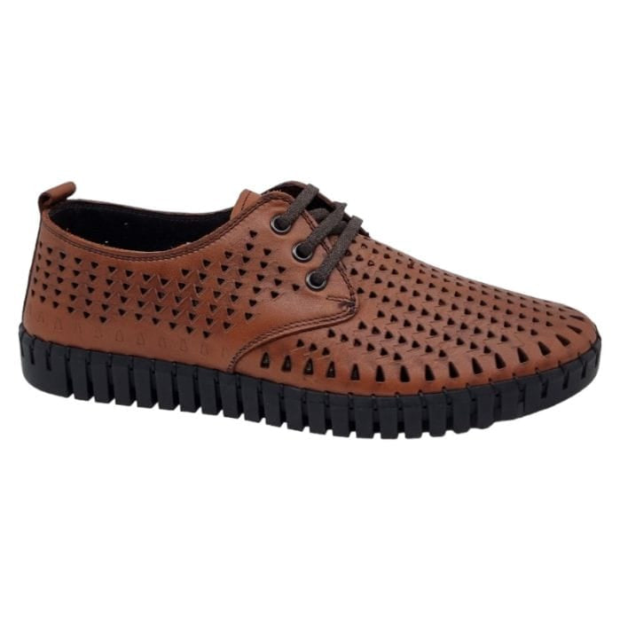 Pantofi Bărbați Din Piele Naturală Perforată 6529